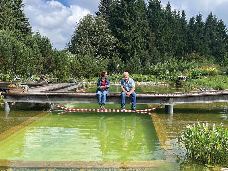 I was surprised that Antanas actually designed and installed the eco-pool himself according to all the rules. photo Lina Lubertaitė