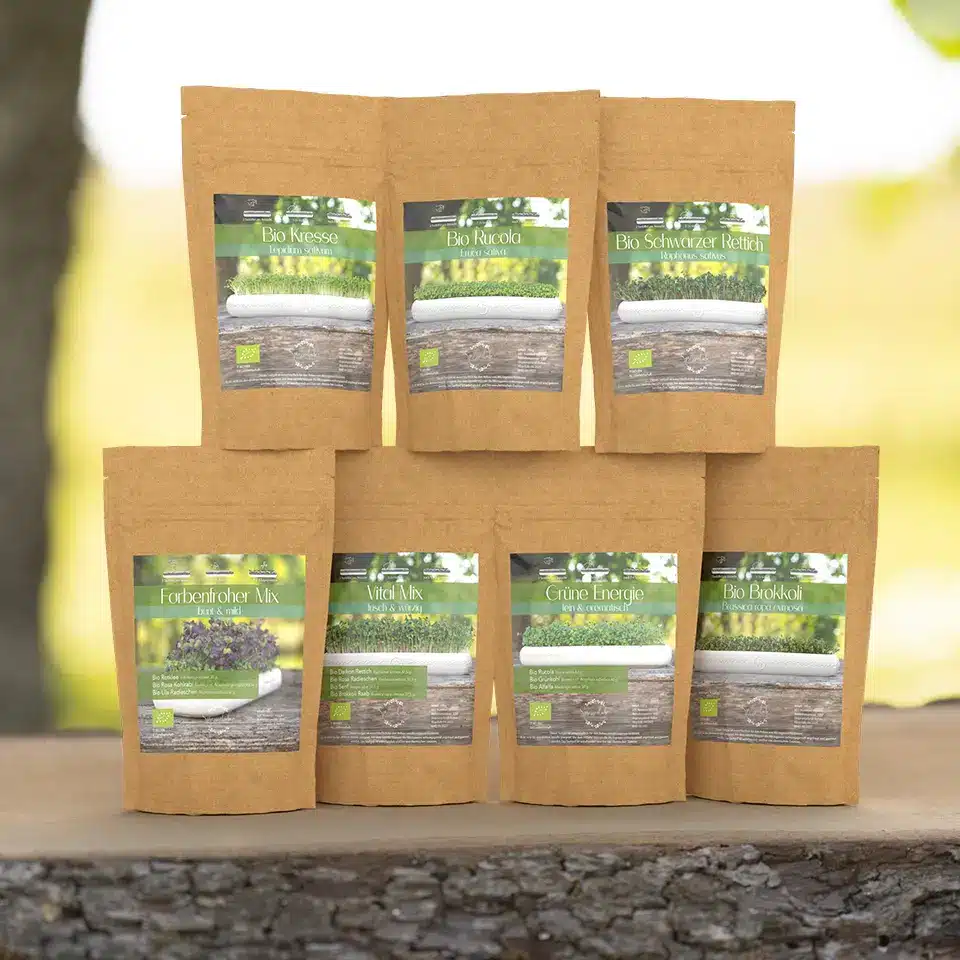 Seeds for balconies, gardens and microgreens