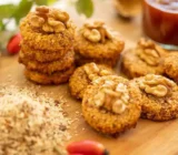 Wild rosehip biscuits with nuts in November