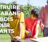 Steps to build a wooden house for children