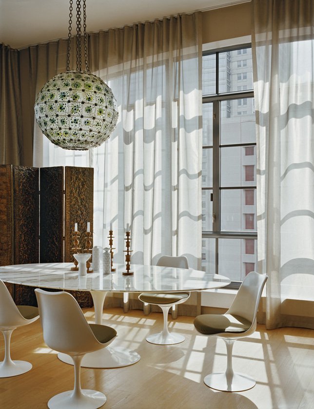 Sala de Jantar - Cadeiras Tulipa de Eero Saarinen