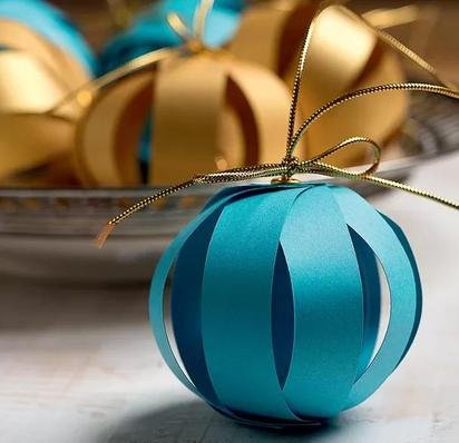 Paper Christmas balls