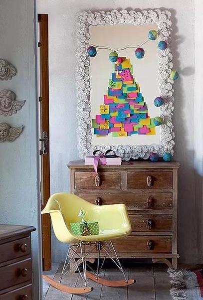 Christmas tree post-it