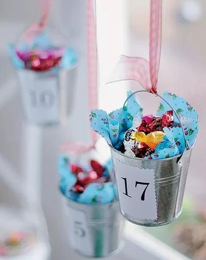 Mini-buckets with sweets