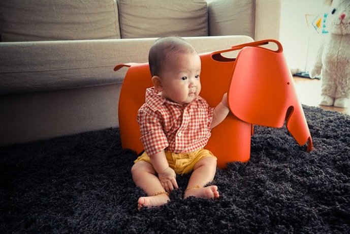 Eames Elephant Orange brand Vitra 