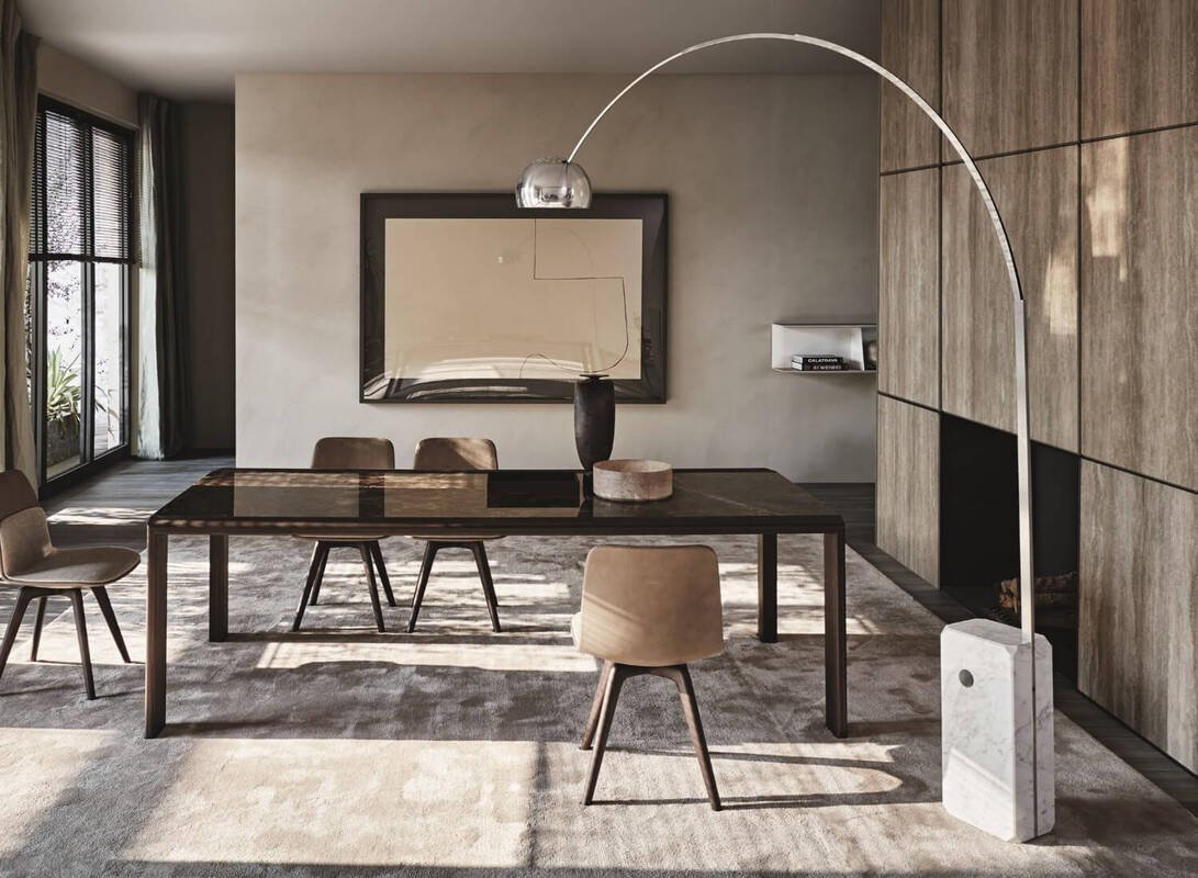 Environment with the Arco lamp by Flos