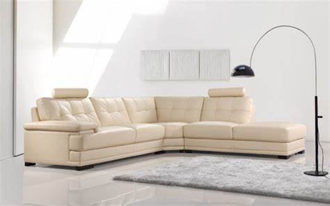 Beige designer corner sofa