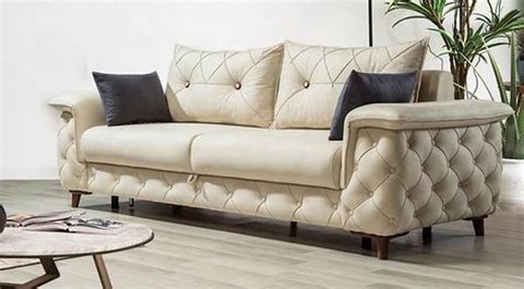 PARIS beige convertible sofa set