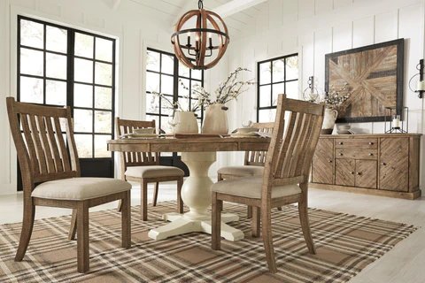 table and chairs will affect both the aesthetics and durability of your dining room