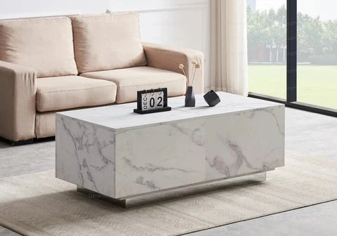 Choosing the type of marble for your coffee table is important because each variety has its own aesthetic and functional characteristics