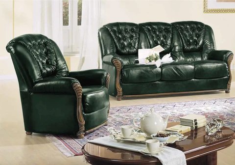 Canapé cuir vert swarovski JOIA CG Italia