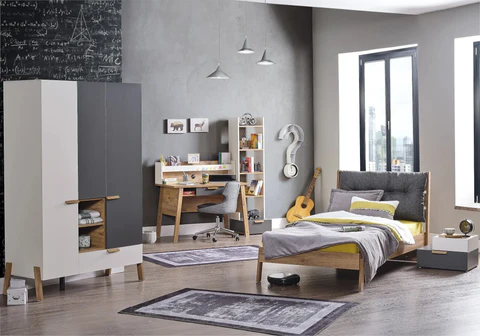 Modern Anthracite bedroom MOTTO, elegance and comfort