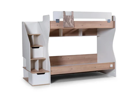 Young bedroom with beige bunk bed ATLAS kelekci.com