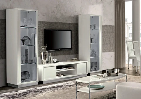 NARA white TV cabinet set -  