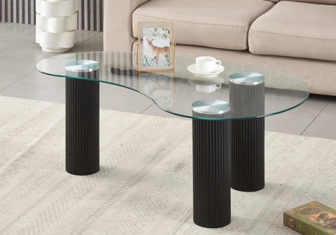 PIATO New design coffee table in tempered glass