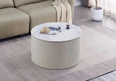 NIKA white marble ceramic coffee table – Elegant and modern