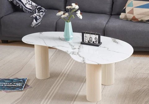 PIATO white marble design coffee table New Design