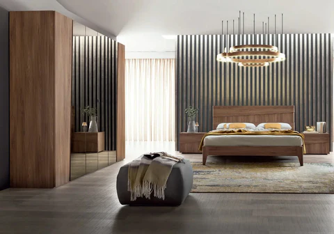 Complete bedroom in oak LAURA CG Italia