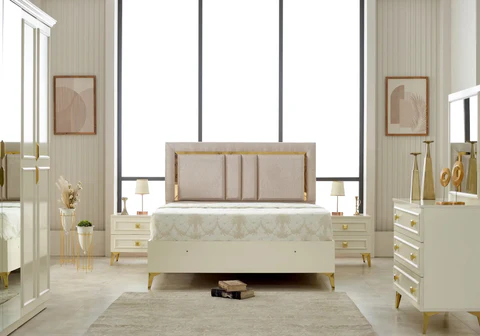 APEX Slims Mobilya Bedroom Cream