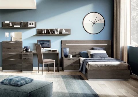 Complete bedroom set in young birch NARA CG Italia