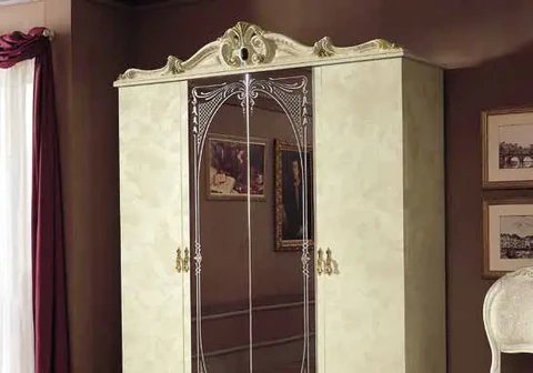 Complete ivory padded bedroom set KONE CG Italia